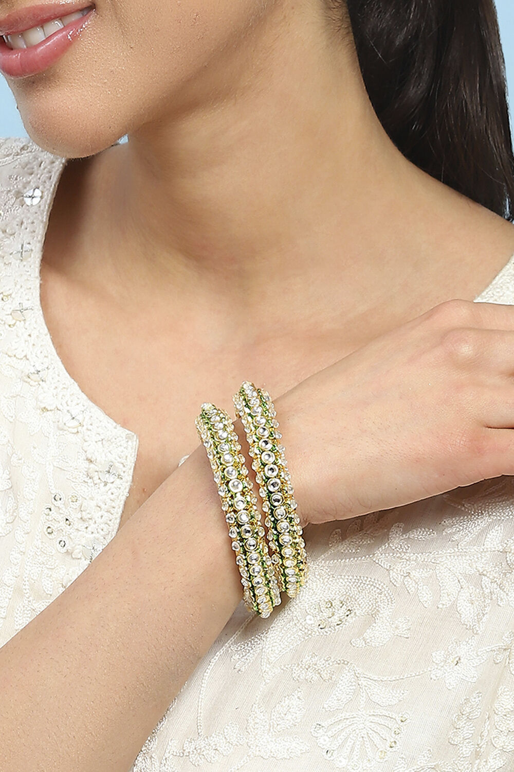 Green Alloy Bangle image number 1