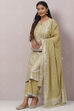 Orange Cotton Straight Kurta Palazzo Suit Set image number 7