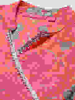 Orange Cotton Flared Printed Kurta Set image number 1