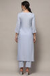 Pastel Pink Rayon Unstitched Suit set image number 6