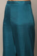 Turquoise Silk Blend Unstitched Suit set image number 3