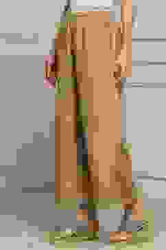 Gold Polyester Straight Dyed Palazzo Pants image number 2