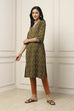 Green Cotton Printed Straight Kurta image number 2