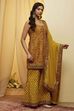 Lime Cotton Straight Suit Set image number 4