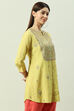 Mint Green Rayon Straight Solid Kurti image number 3