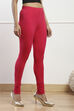 Camel Cotton Blend Solid Churidar image number 3