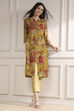 Yellow Floral Printed Straight Kurta image number 6