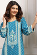 Black Viscose Rayon Ethnic Motif Printed Straight Kurta image number 6