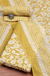 Purple Cotton Screen Printed Unstitched Suit Set image number 0