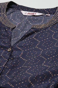 Navy LIVA Co-ord Set image number 1