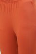 Camel Cotton Blend Solid Churidar image number 1
