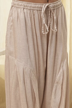 Black and Beige Printed Straight Suit Set image number 2