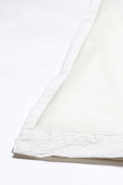 Rohit Bal Ivory Cotton Silk Anarkali Yarndyed Suit Set image number 2