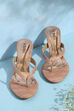 Metallic Pu V-Strap Sandals image number 0
