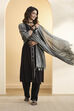 Grey Dupion Viscose Shimmer Dupatta image number 0