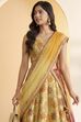 Mint Green Polyester Kalidar Lehenga Set image number 1