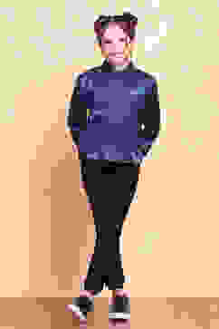 Blue Viscose Blend Shirt Set image number 6