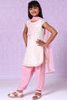 Cream Art Silk Straight Kurta Salwar Suit Set image number 6