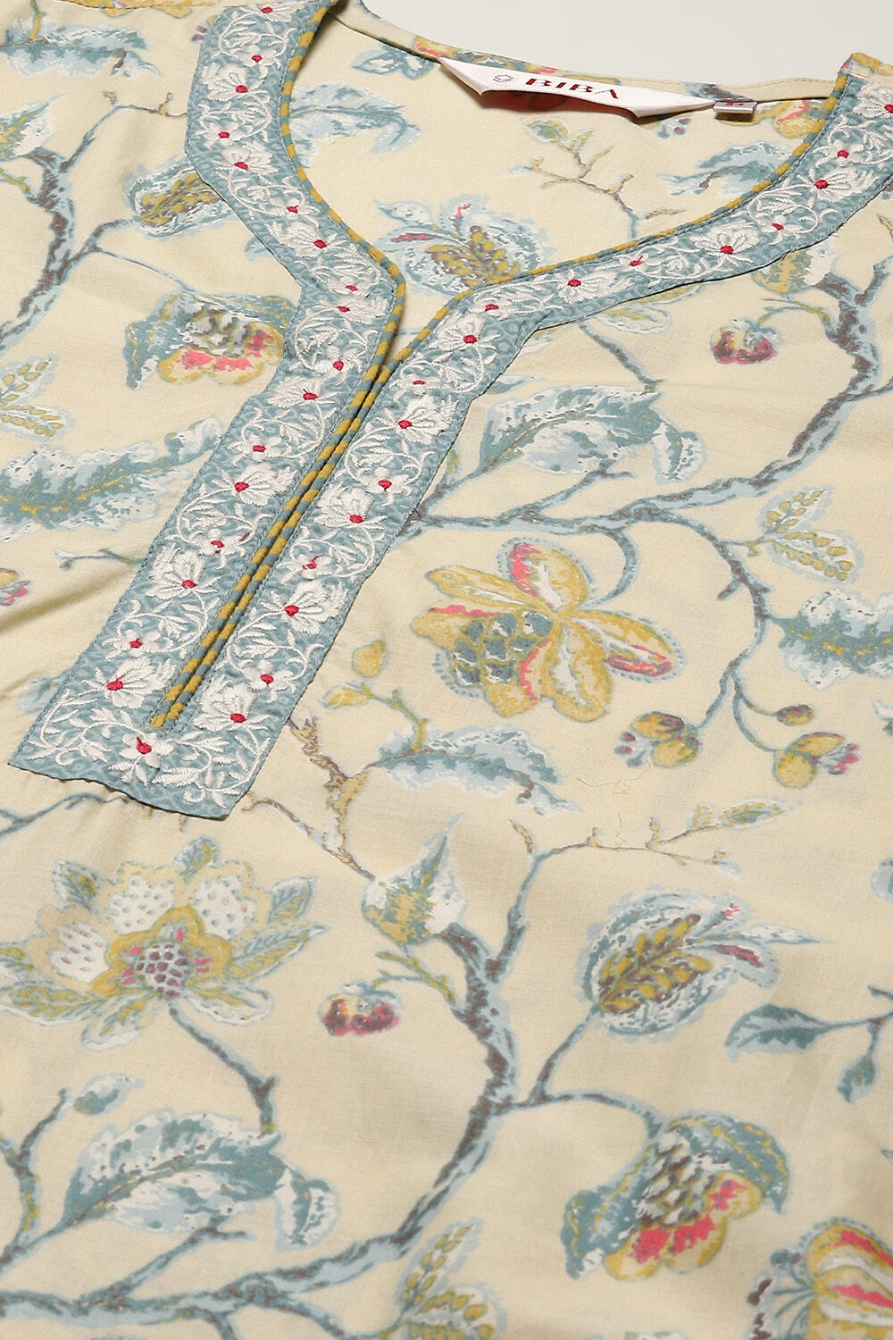 Indigo Cotton Straight Kurta Palazzo Suit Set image number 1