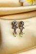 Mint Green Gold Plated Alloy Pearl Studded Drop Earrings image number 2
