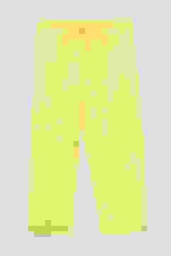 Lemon Yellow Cotton A-Line Kurta Regular Pants 2 Piece Set image number 2