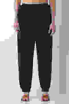 Blue Viscose Lycra Harem Pants image number 4