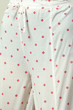 Pink Cotton Straight Kurta Palazzo Suit Set image number 2