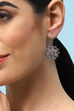 Oxidised Light Pink Brass Earrings image number 1