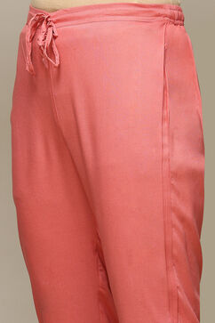 Coral Rayon Straight Kurta Pant 2 Piece Set image number 2