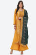 Green Art Silk Easy Stitch Suit Set image number 0