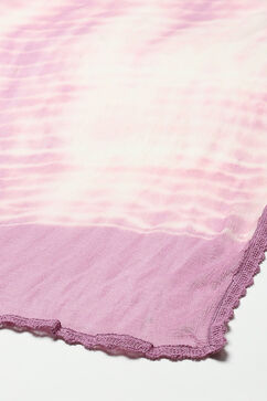 Purple Cotton Printed Unstitched Suit Set image number 4