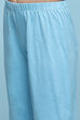 Sky Blue Cotton Tiered Printed 2 Piece Set image number 2