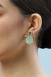 Light Blue Brass Earrings image number 1