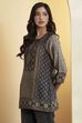 Blue Viscose Blend Straight Kurta image number 2