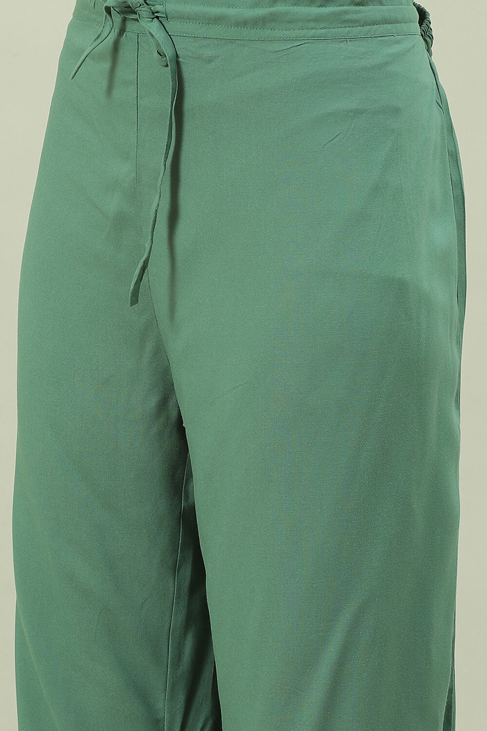 Blue Rayon A-Line Kurta Palazzo Suit Set image number 2