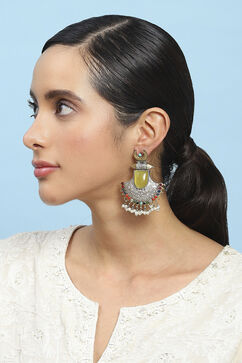 Yellow Alloy Drop & Danglers image number 3
