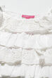 White Cotton Flared Top image number 1