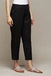 Black Cotton Slim Pant image number 3