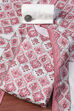 White Green Muslin Unstitched Suit set image number 0