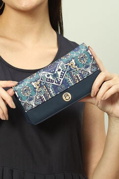 Navy Pu Leather Wallet image number 6