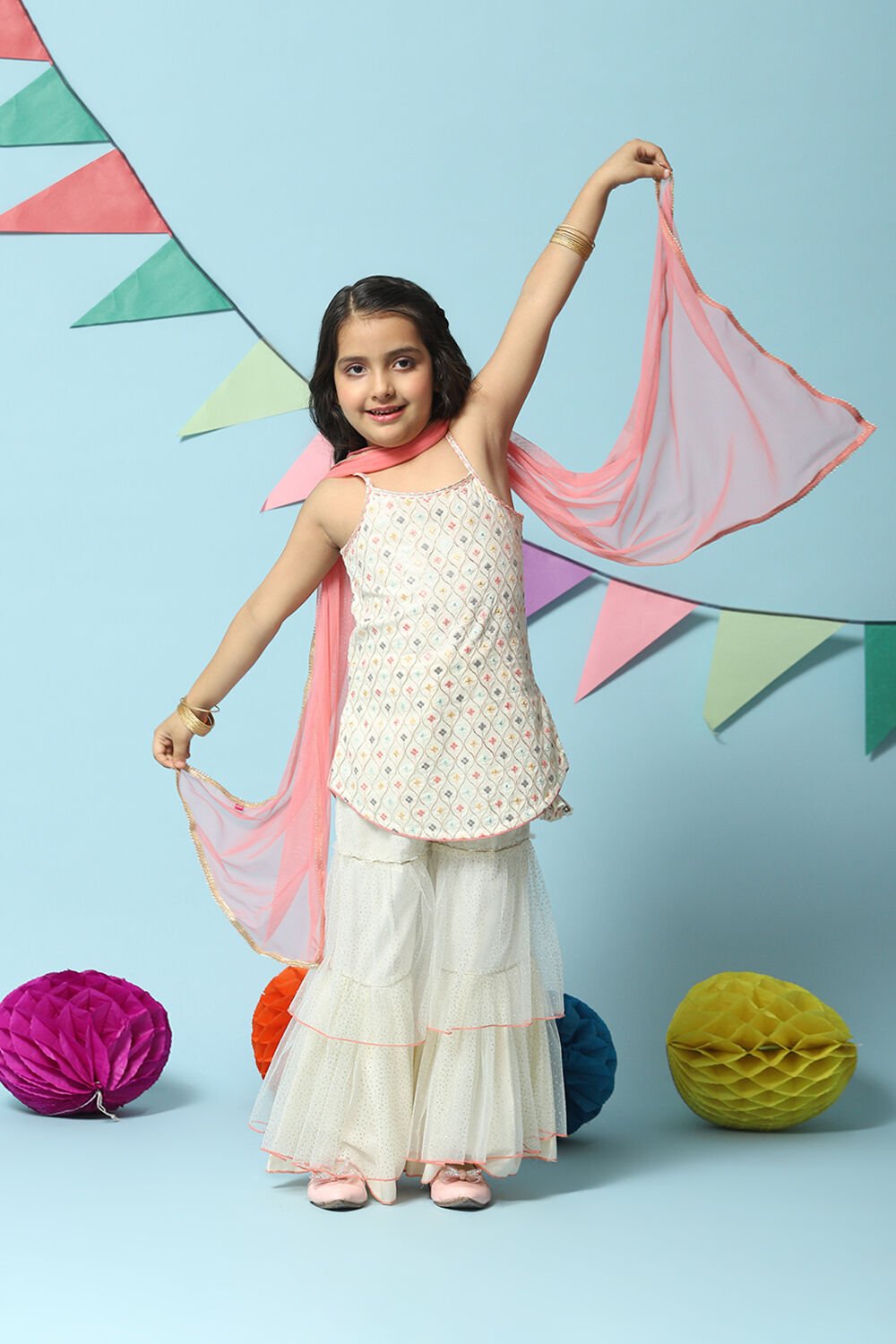Long kurta cheap with sharara suit