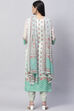Pastel Green Cotton Blend Digital Print Unstitched Suit Set image number 4