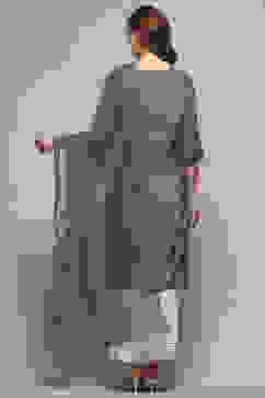 Green Embroidered Nylon Dupatta image number 3