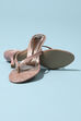 Metallic Pu V-Strap Sandals image number 3