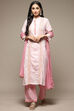 Teal Cotton A-Line Kurta Palazzo Suit Set image number 6