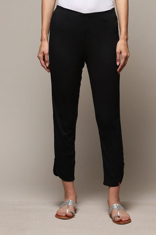 Grey Viscose Blend Pant image number 5