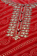 Red Rayon Straight Printed Kurta image number 1