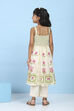 Neutral Cotton Printed Anarkali Suit Set image number 4