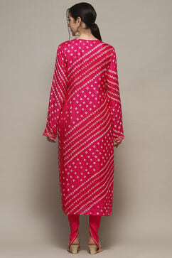 Pink Silk Blend Unstitched Suit set image number 6