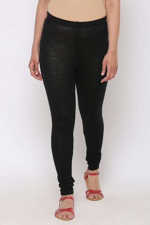 Buy Black Woolen Leggings () for INR699.30